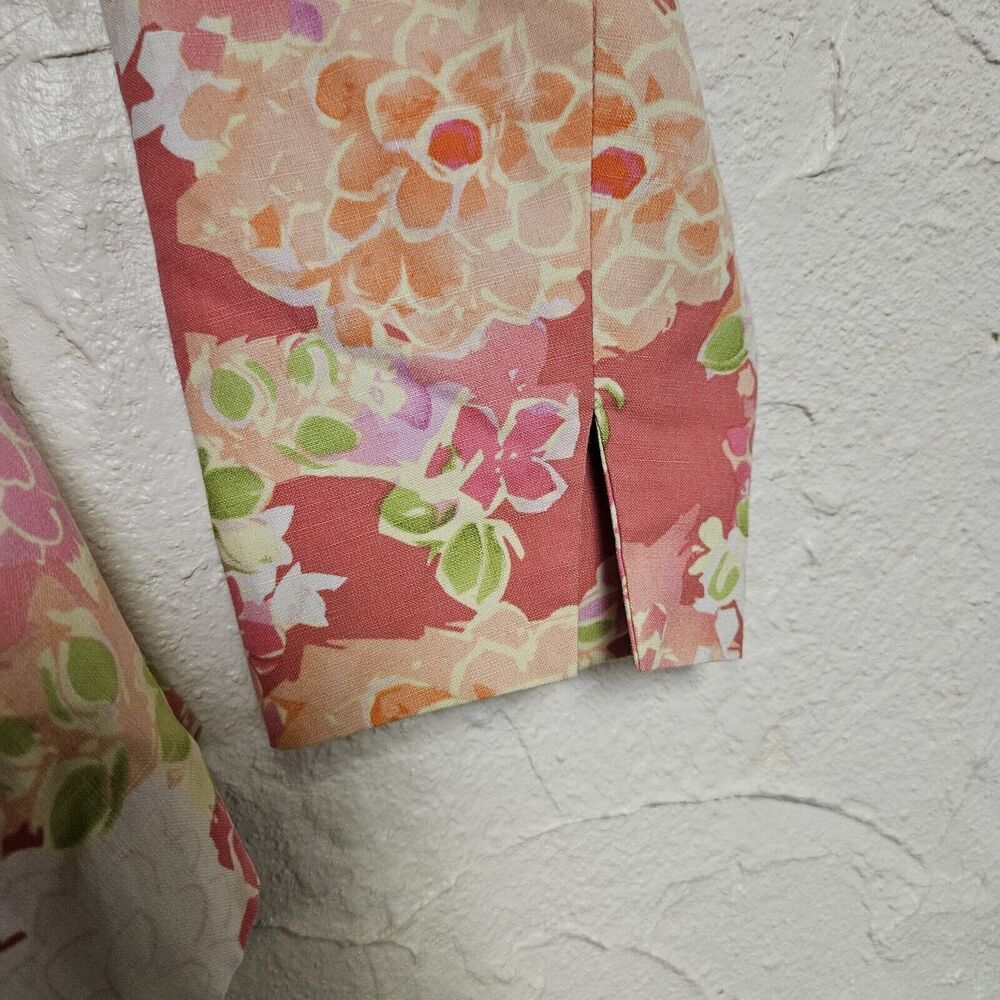 Coldwater Creek Pastel Colors Jacket Linen Silk Blend Size Large RN 98516 - Picture 8 of 11